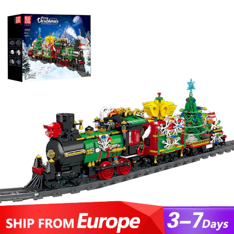 [Pre-sale] [With Motor] MouldKing 12012S Christmas Train Technic Europe Warehouse Express