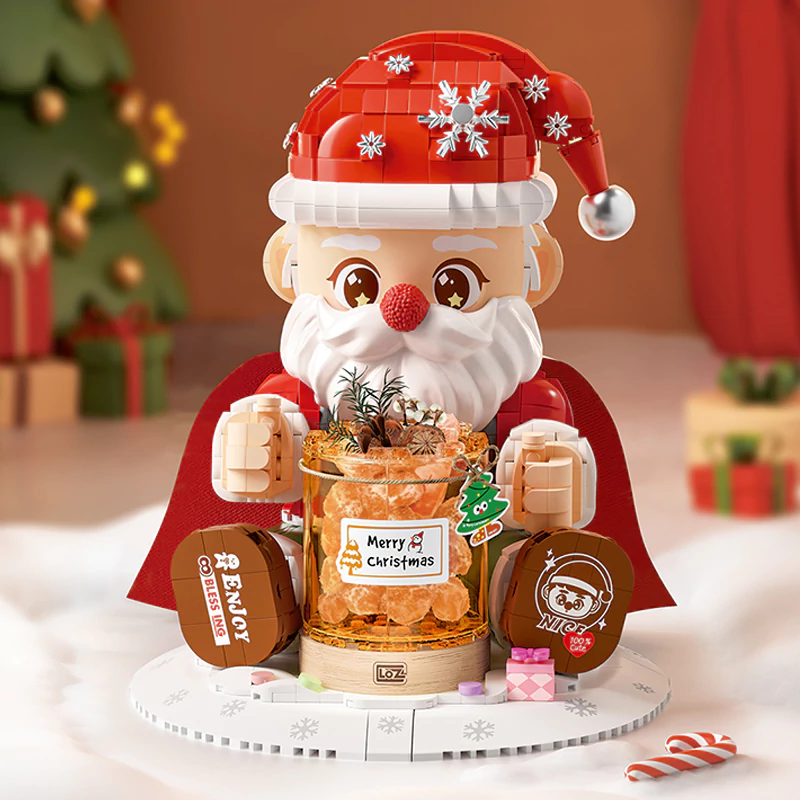 Mini Micro Bricks] LOZ 1958 Santa Claus Fragrance Night Light