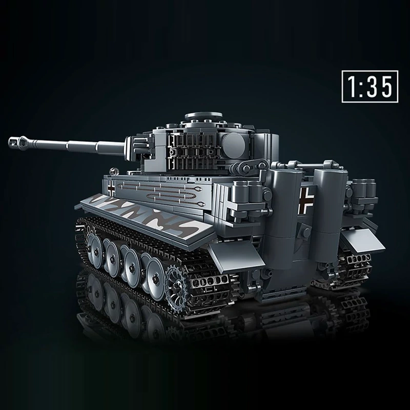 [With Motor] MouldKing 20014S Tiger Tank Military