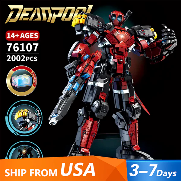 LEGO MOC LY 76107 Deadpool Mecha Super Heroes US Warehouse Express