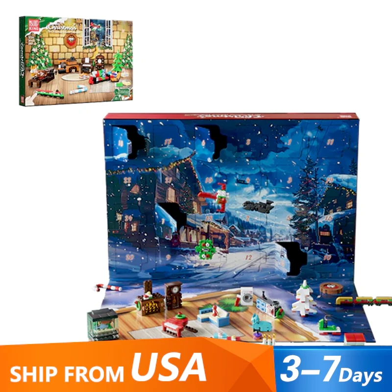 LEGO MOC MouldKing Christmas Advent Calendar Blind Box Poke Box