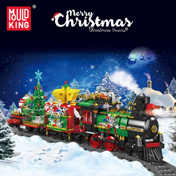 [With Motor] MouldKing 12012S Christmas Train Technic