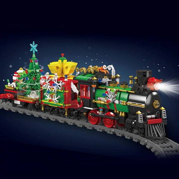 [With Motor] MouldKing 12012S Christmas Train Technic