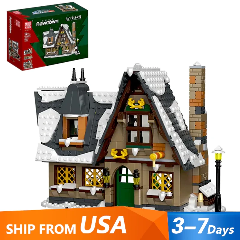 [Pre-sale] MouldKing 16049S Christmas Cottage Christmas US Warehouse Express
