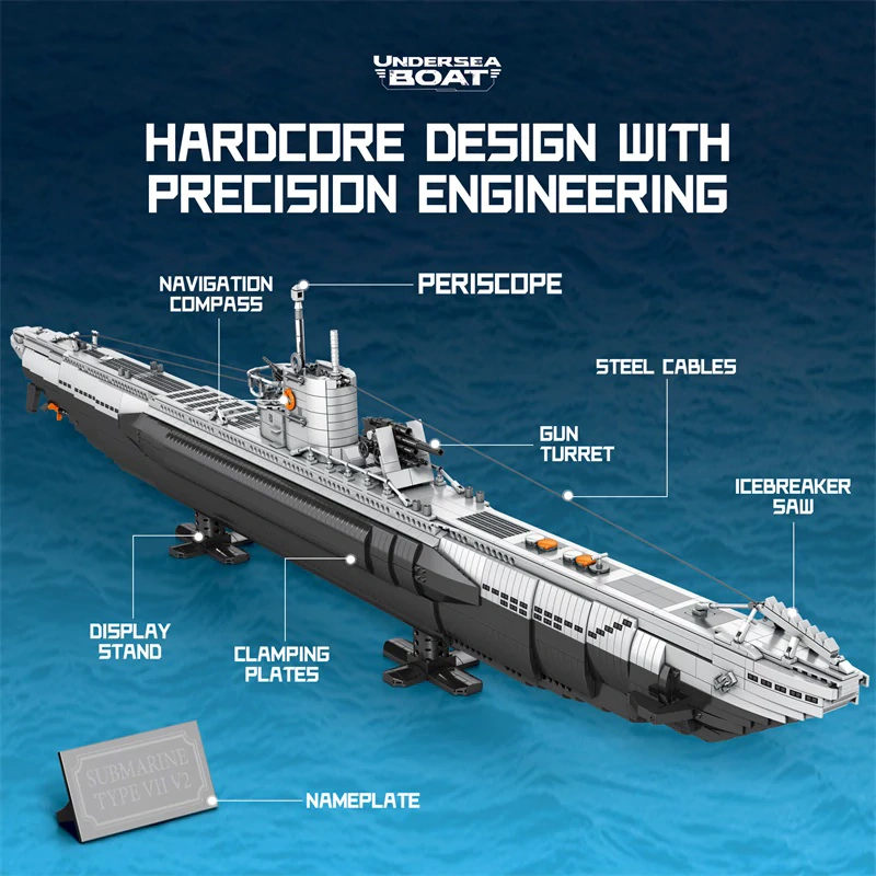 [Pre-sale] Reobrix 33050 NEXT-GENERATION STRATEGIC U-TYPE SUBMARINE Military