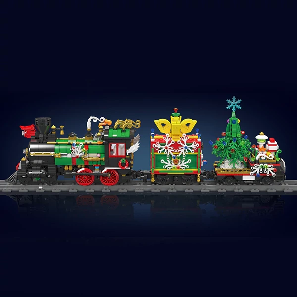[With Motor] MouldKing 12012S Christmas Train Technic
