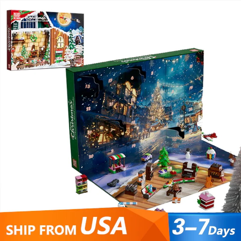LEGO MOC MouldKing Christmas Advent Calendar Blind Box Poke Box