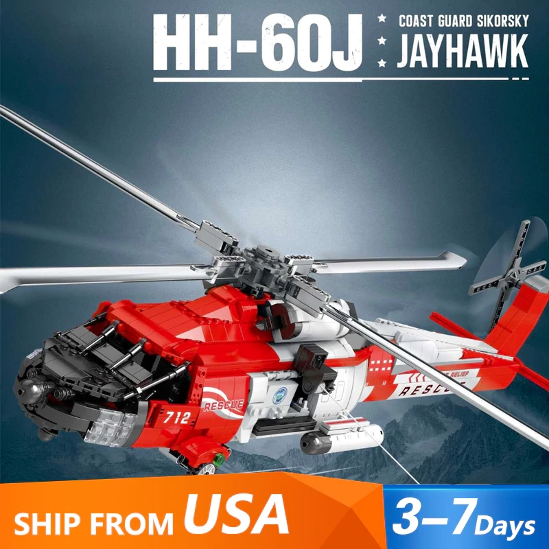 Reobrix 33026 HH-60J Rescue Aircraft Military US Warehouse Express