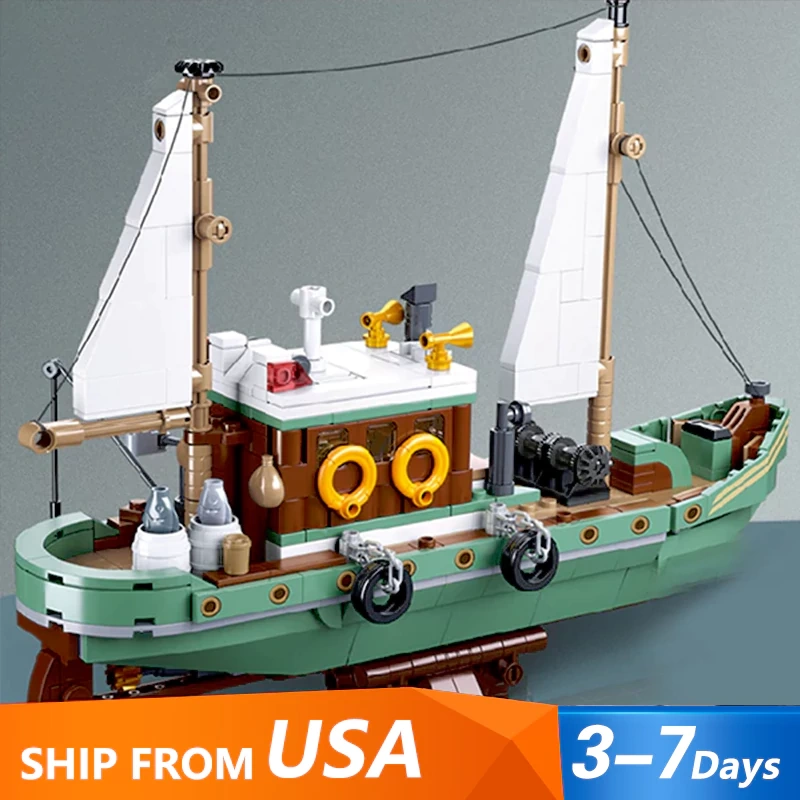 [Pre-sale] Sluban M38-B1119 Fishing Boat Technic US Warehouse Express
