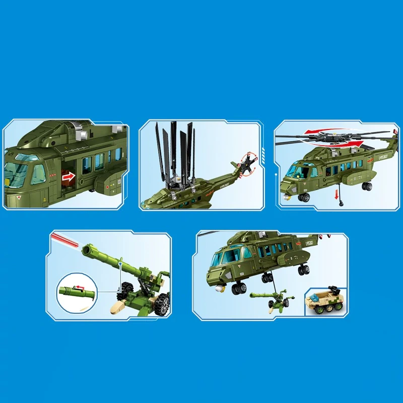 SEMBO 202266 Changhe Z-8 Multi Purpose Helicopter Military