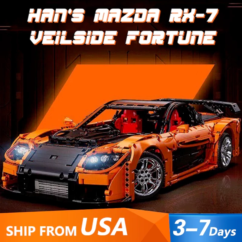 LEGO MOC [With Motor] CaDA C61502 1:8 Fast & Furious Han's Mazda