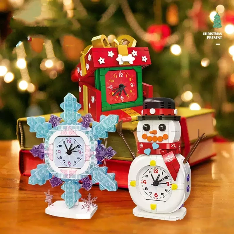 JIESTAR Christmas Gift Snowman Clock Christmas