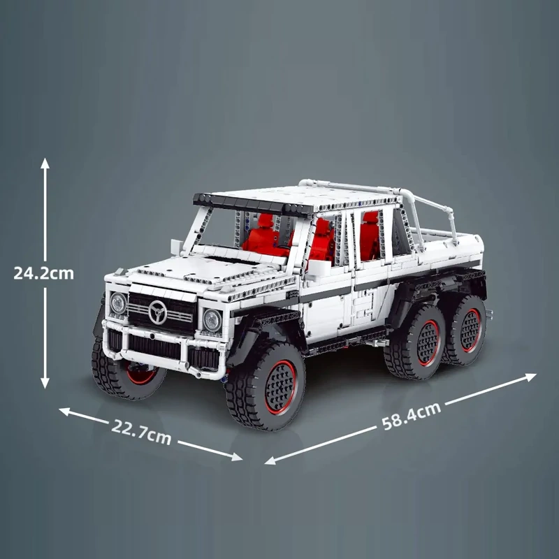 [With Motor] MouldKing 13061S Mercedes-Benz G63 6x6 1:10 Technic