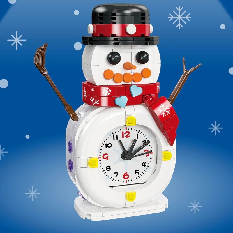 JIESTAR Christmas Gift Snowman Clock Christmas