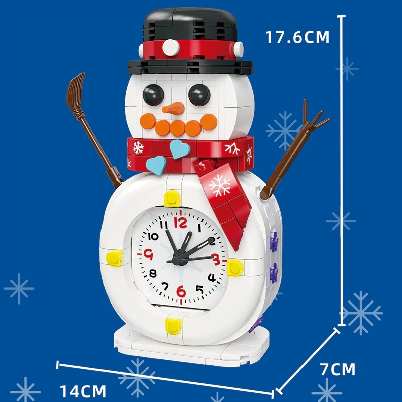 JIESTAR Christmas Gift Snowman Clock Christmas