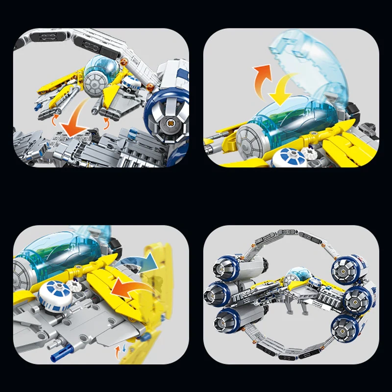 JIESTAR JJ9125 Jedi Starfighter Star Wars