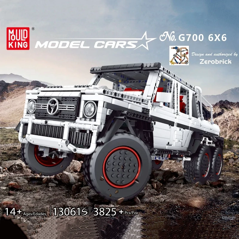 [With Motor] MouldKing 13061S Mercedes-Benz G63 6x6 1:10 Technic