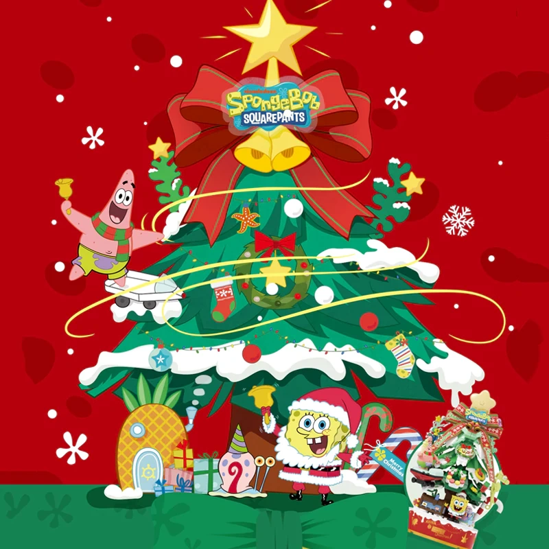 [Pre-sale] AREA-X AB0065 SpongeBob SquarePants Happy Christmas Star Christmas Tree Movie