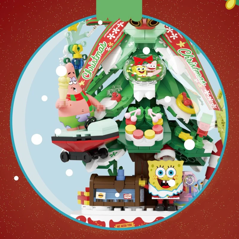 [Pre-sale] AREA-X AB0065 SpongeBob SquarePants Happy Christmas Star Christmas Tree Movie