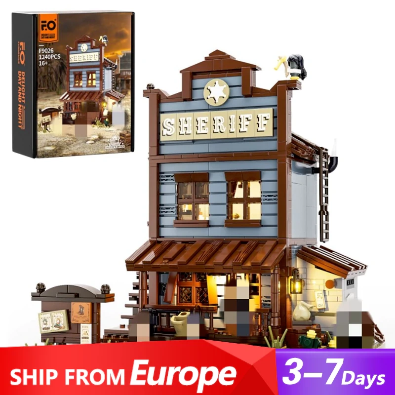 [Pre-sale] [Boxed] FUNWHOLE F9026 Old West Sheriff's Office Modular Buildings Europe Warehouse Express