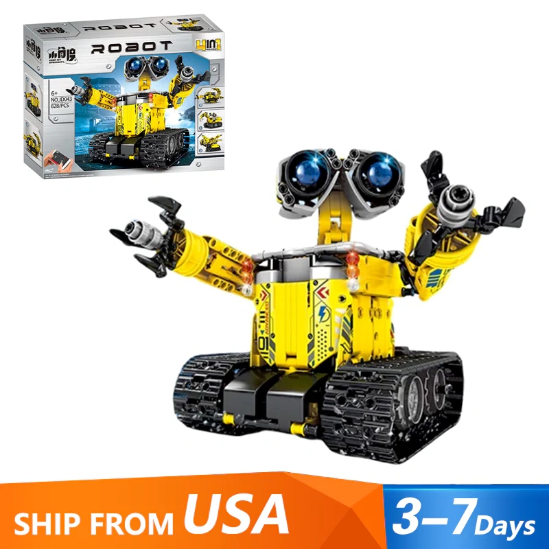 [Pre-sale] [Boxed] [With Motor] CBOX JD043 4IN1 WALL.E Robot Technic US Warehouse Express