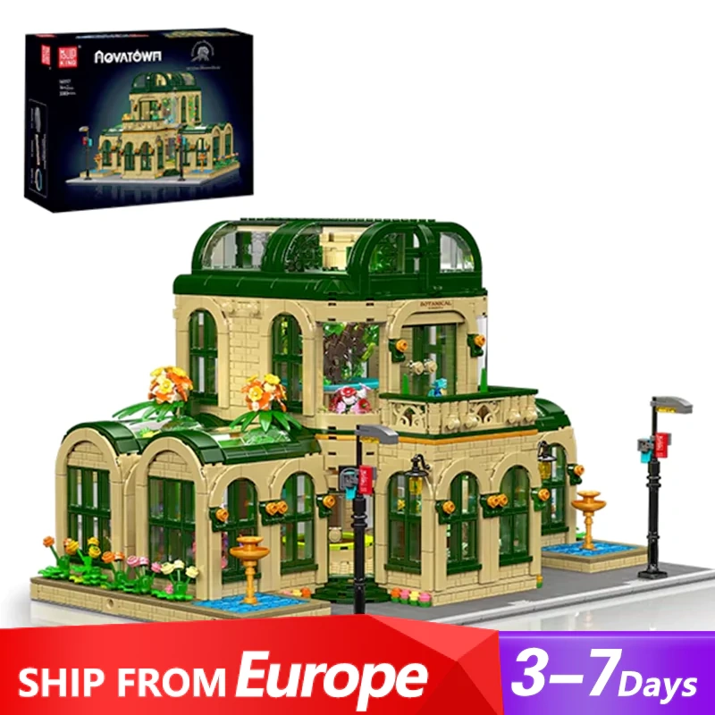 [Pre-sale] [Boxed] MouldKing 16057 Dome Botanical Garden Modular Buildings Europe Warehouse Express