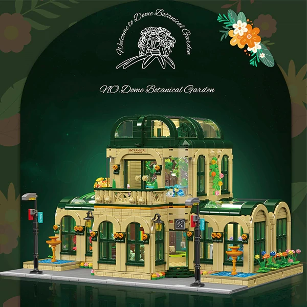 [Pre-sale] [Boxed] MouldKing 16057 Dome Botanical Garden Modular Buildings Europe Warehouse Express