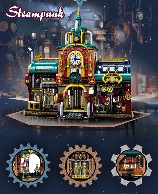 ZHEGAO 958013 Steampunk Bar Modular Buildings