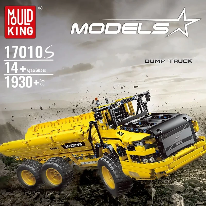 [With Motor] MouldKing 17010S Dump Truck Technic