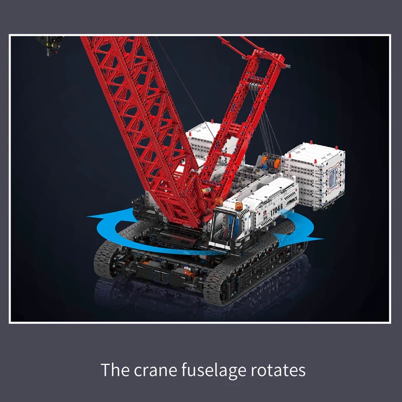 [With Motor] MouldKing 17046 WACKER 16000 CRAWLER CRANE Technic