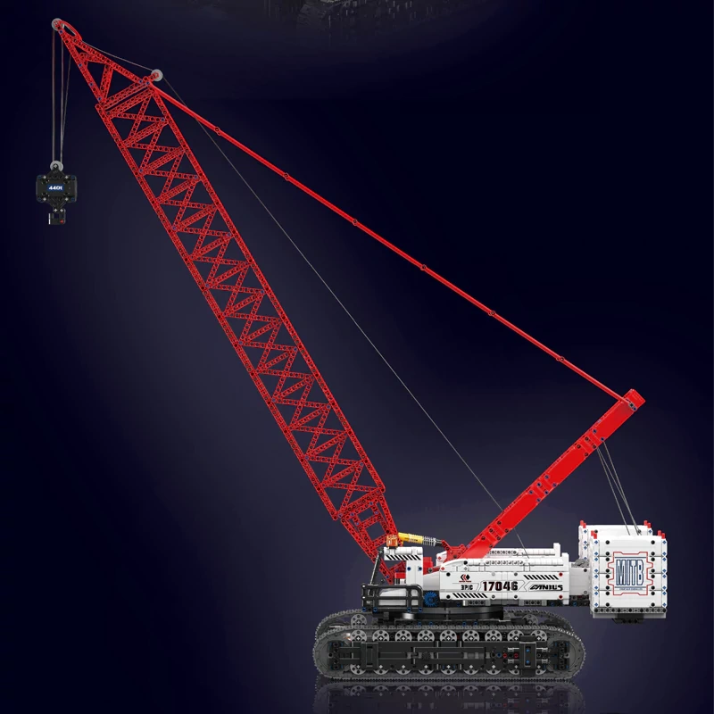 [With Motor] MouldKing 17046 WACKER 16000 CRAWLER CRANE Technic