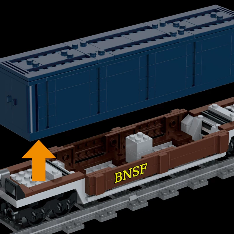 [Pre-sale] [With Motor] XMORK 025113 TRAIN BURLINGTON Technic