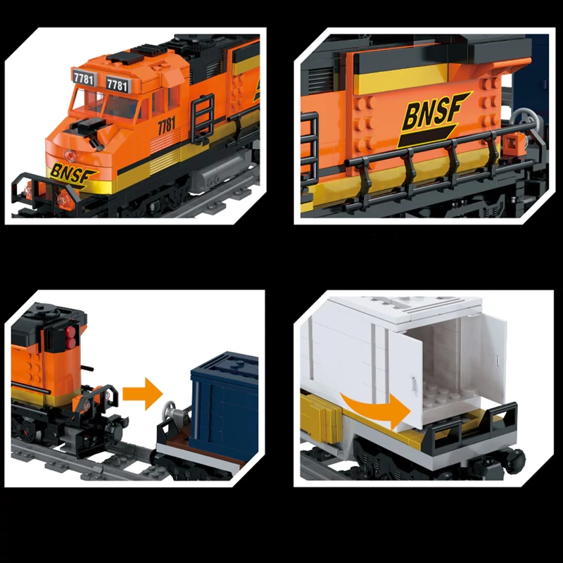 [Pre-sale] [With Motor] XMORK 025113 TRAIN BURLINGTON Technic