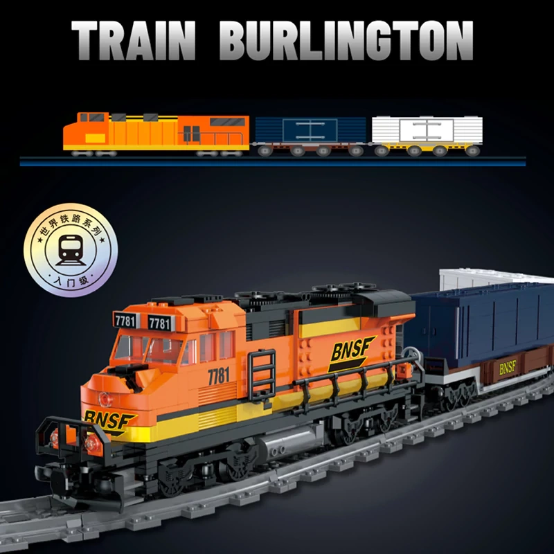 [Pre-sale] [With Motor] XMORK 025113 TRAIN BURLINGTON Technic