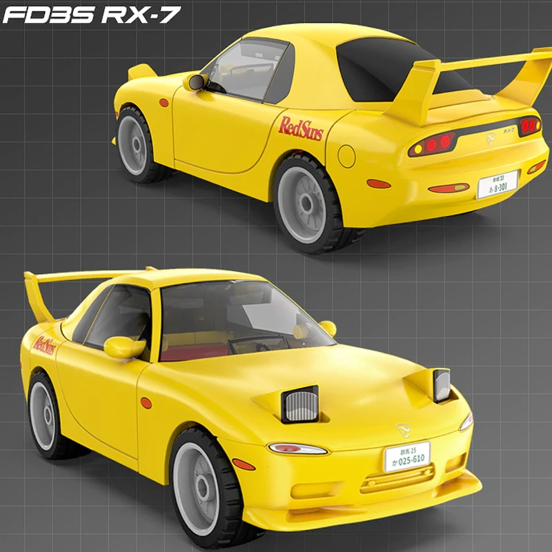 CaDA Initial D Car Building Blocks Movie