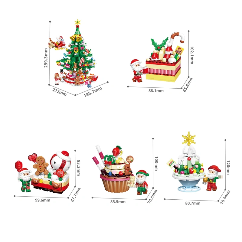 Keeppley Christmas Tree Dessert Box Ornament Christmas