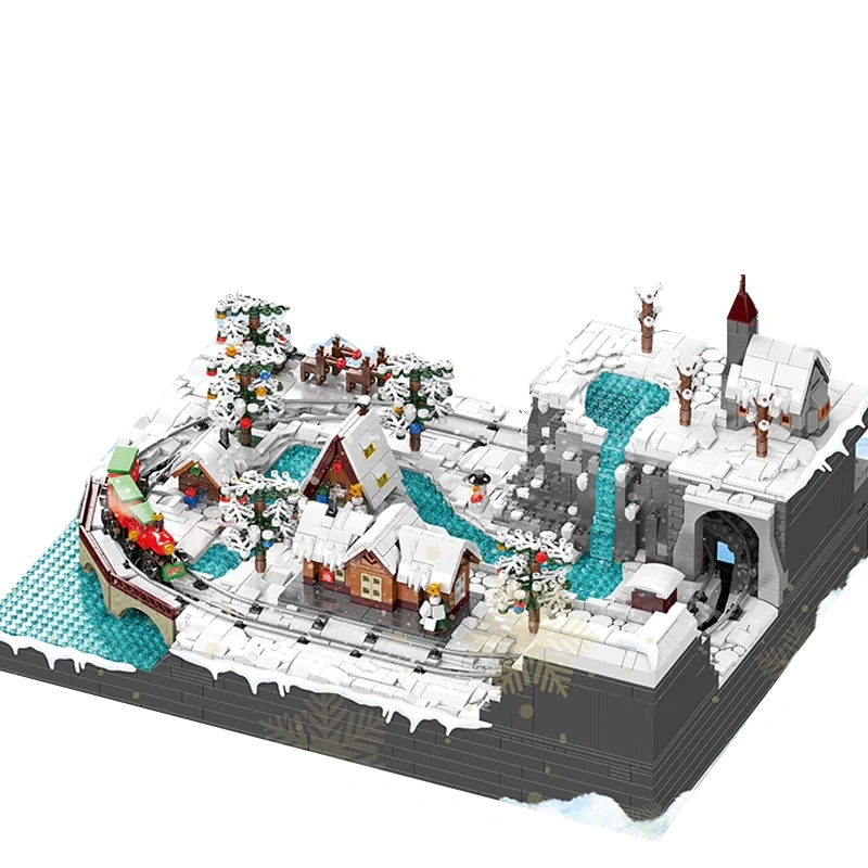 [With Motor] MouldKing 12029 Christmas Train Wondeiland Christmas