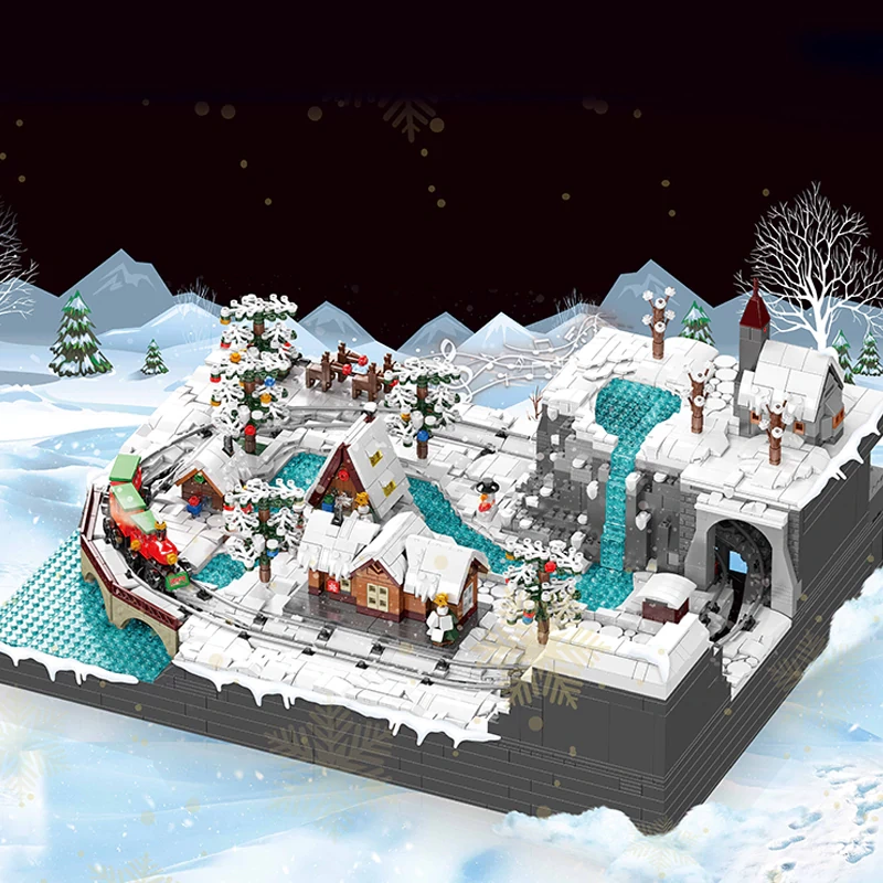 [With Motor] MouldKing 12029 Christmas Train Wondeiland Christmas