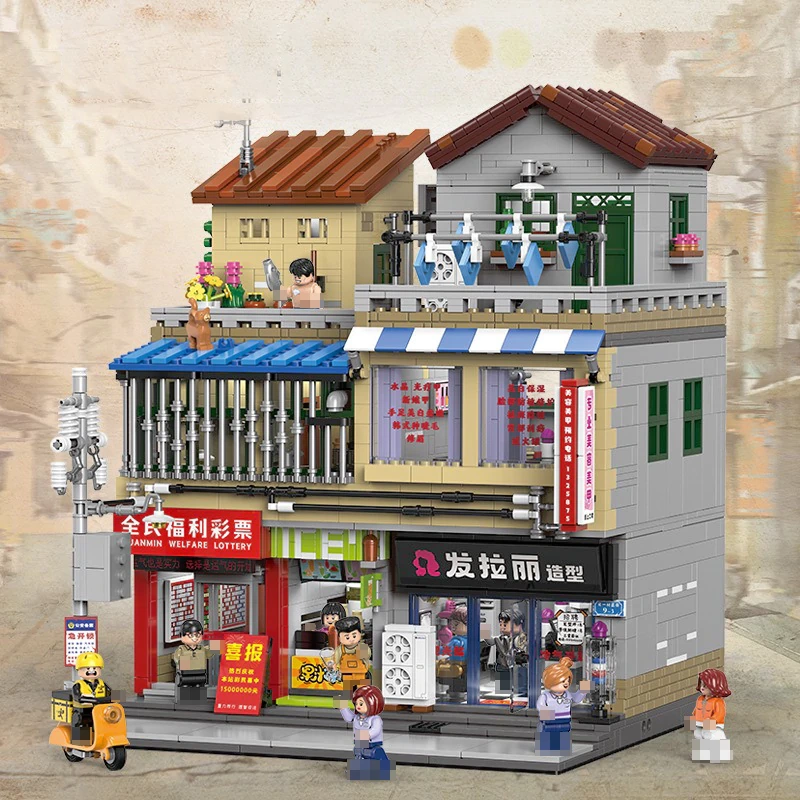 [Pre-sale] XINGBAO XB-01038 Urban Village Barber Shop Modular Buildings