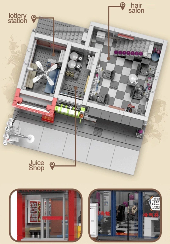 [Pre-sale] XINGBAO XB-01038 Urban Village Barber Shop Modular Buildings