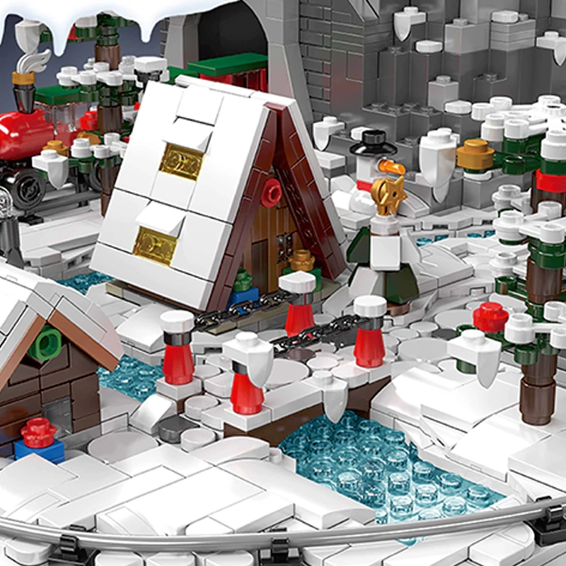 [With Motor] MouldKing 12029 Christmas Train Wondeiland Christmas