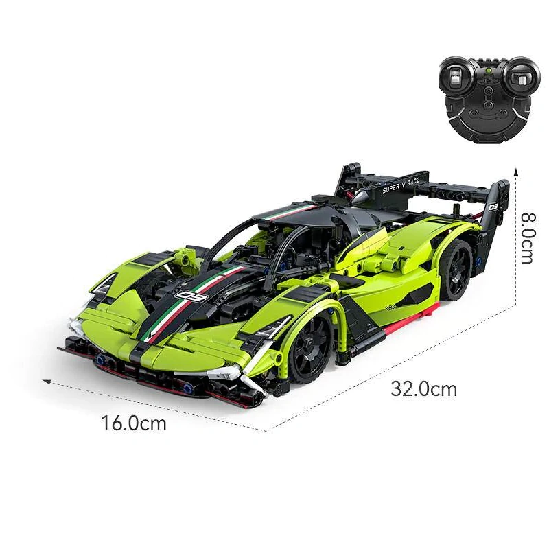 CaDA Sports Car 1:14 Building Block Cart Technic