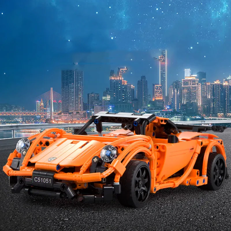 CaDA Sports Car 1:14 Building Block Cart Technic