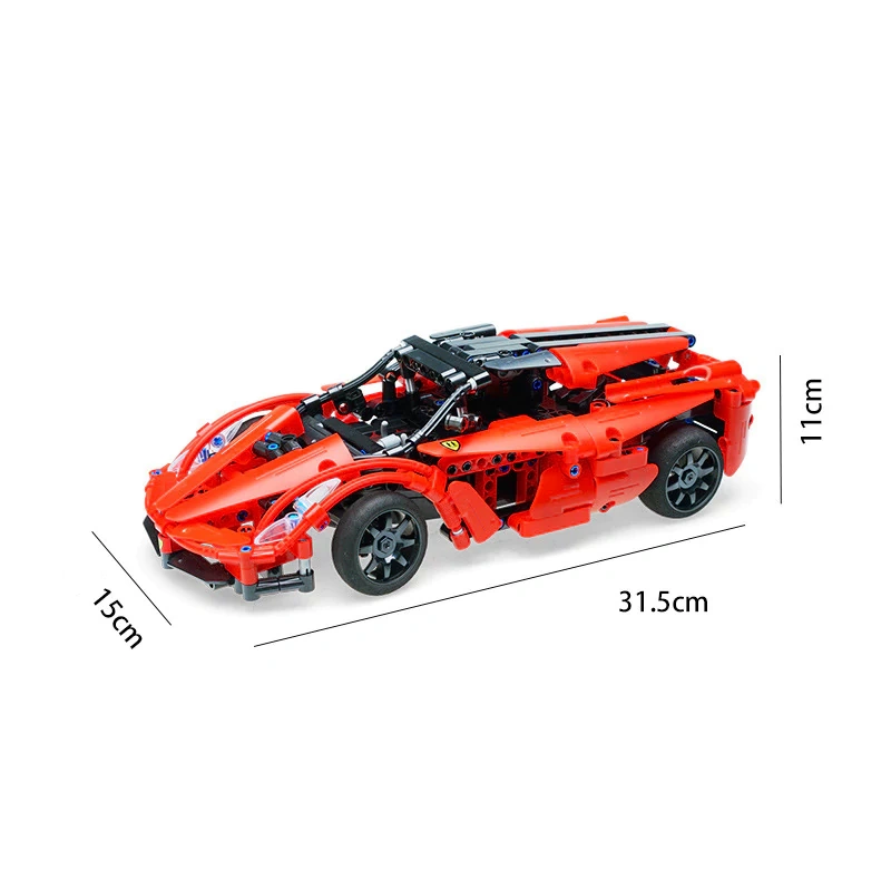 CaDA Sports Car 1:14 Building Block Cart Technic