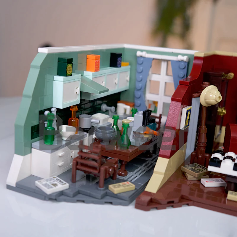 SHERLOCKページ LEGO MOC Pantasy 86218 Sherlock Holmes Apartment 221B Movie