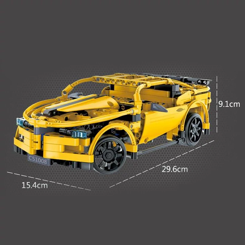 CaDA Sports Car 1:14 Building Block Cart Technic