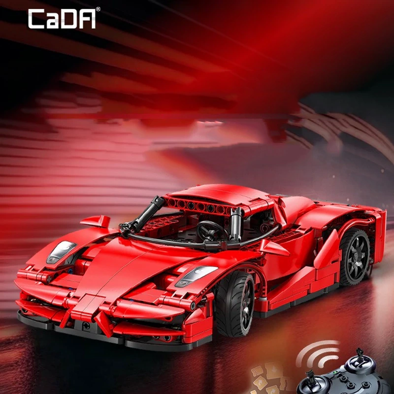 CaDA Sports Car 1:14 Building Block Cart Technic