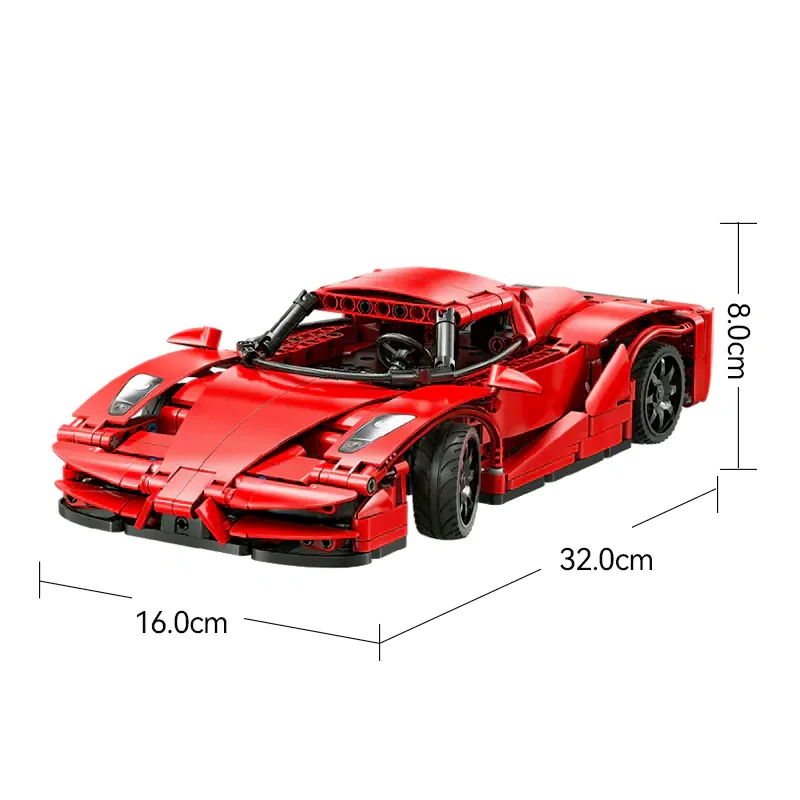 CaDA Sports Car 1:14 Building Block Cart Technic