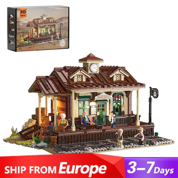 [Pre-sale] FunWhole F9039 Western Railway Station Modular Buildings Europe Warehouse Express