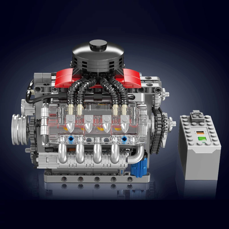 [With Motor] MouldKing 10171 LSX454 V8 Engine Technic